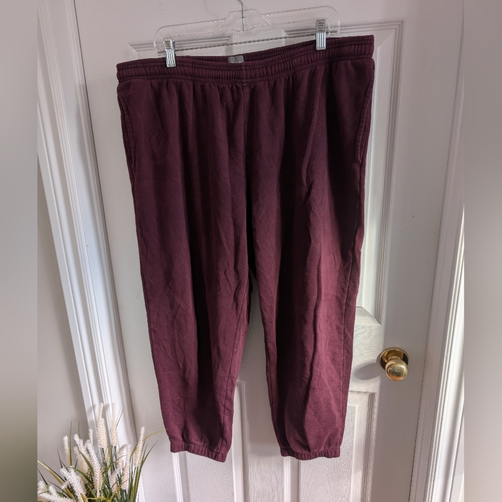 GAP Maroon Drawstring Sweatpants